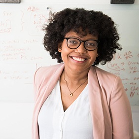 Woman with an attractive smile