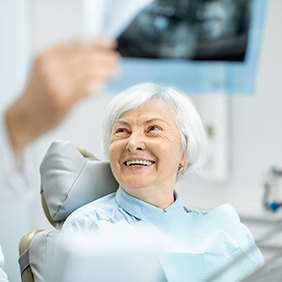 a patient undergoing cost of dental implants in New York
