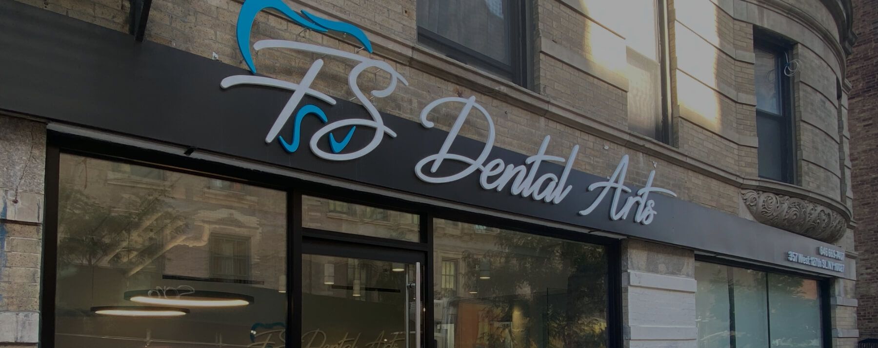 Outside view of F S Dental Arts in New York City