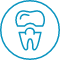 Animated tooth with dental crown